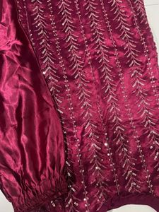 Embellished Maroon Lehenga Choli