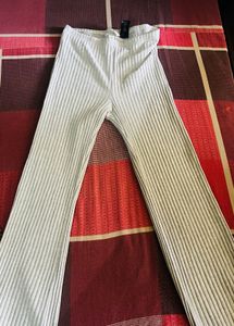 Comfortable Ribbed Wide-Leg Pants