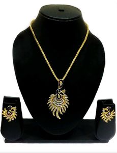 Peacock Design jewellery set with Maangtika
