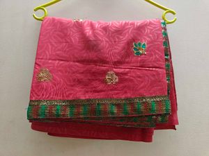 Elegant Pink Saree