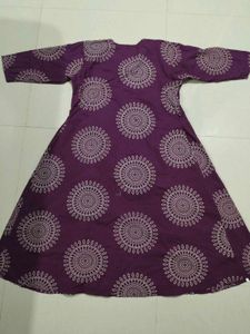 purple kurta set