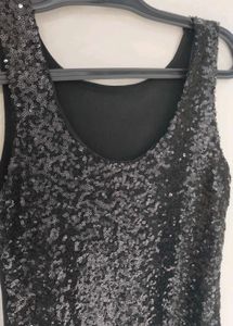 Sparkly Black Sequin Top/Dress