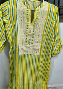 Stylish Striped designer Kurta set.