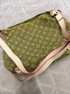 Chic Green Monogram Hobo Bag