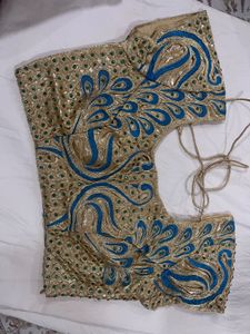 Exquisite Peacock Embroidered Blouse