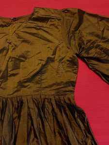 Elegant Silk Blend Peplum Blouse