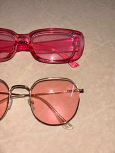 Retro Pink &amp; Rose Tinted Sunglasses Set
