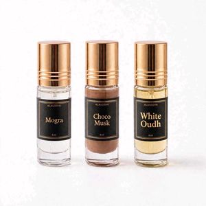Alauddin Attar Trio - Mogra, Choco Musk, White Oud