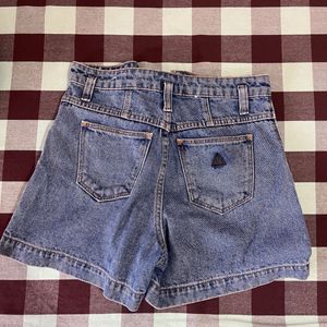 High Waisted Denim Shorts