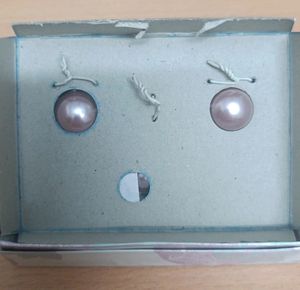 Brand New Avon Back N Front Earrings &amp; Ring Set