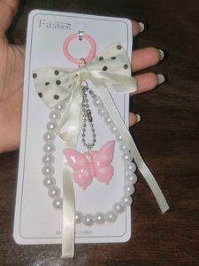 Cute Coquette Pearl Bow Charm