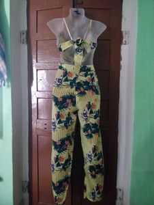 Chic Floral Print jumpsuit Set
