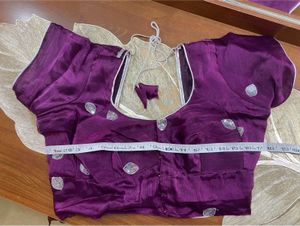 Elegant Purple Saree with Blouse