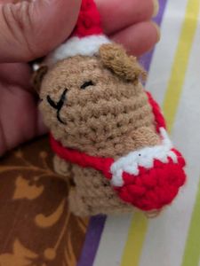 Cute Crochet Bear Keychain