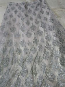 Sparkling Black Velvet Blouse and lengha
