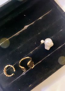 Anti tarnish Unique Gold-Tone Statement Rings set