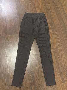 Stylish Black Ripped Leggings
