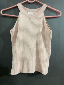Ribbed Knit Sleeveless Top