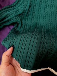 bershka green crop collared top