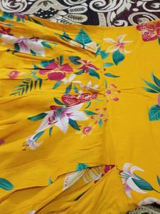 Long Floral Frock With Full Sleeves