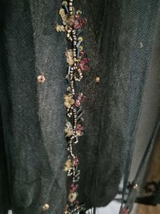 Elegant Black Sequined Palazzo Pants