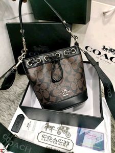 COACH* *MINI BUCKET BAG IN SIGNATURE CANVAS*