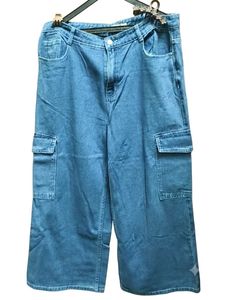 Blue Denim Cargo Pants