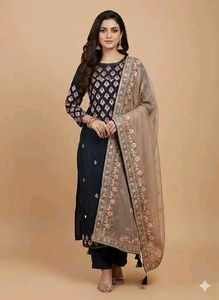 Elegant Embroidered Kurta Set with Dupatta