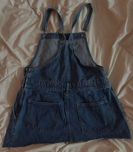 Denim Overalls/dungaree skirt old money coded
