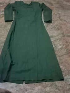 Elegant Olive Green Maxi Dress