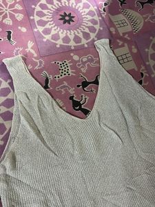 Sparkly V-Neck Tank Top