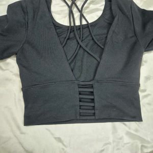 Backless Crop Top chatpate baddie going out