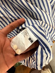 Classic Blue Striped Button-Down Shirt