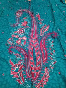 Teal &amp; Maroon Indian Salwar Kameez Set