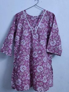 Sale! Mauve Color Jaipuri Printed Short Kurti