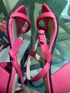 Pink Block Heels