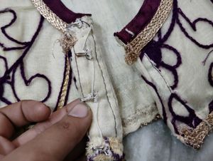 Unique Violet Chiffon Saree+Blouse+Freegift-₹200🤩