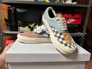Unique Patchwork Vans Sneakers