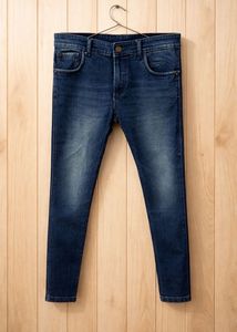 Blue Dark  Wash Slim Fit Jeans
