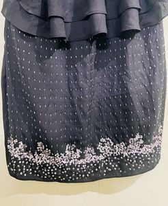 Chic Sequin Black Layered Mini Dress