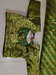 saree mehandi colour shalu festival wear