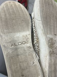 ALDO Women's White Lace-Up Sneakers