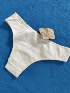 Comfortable White Lace Thong Panty