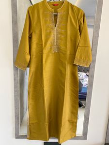 W Raw Silk Kurta