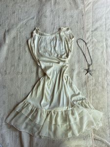Vintage Ruffled Slip Dress top