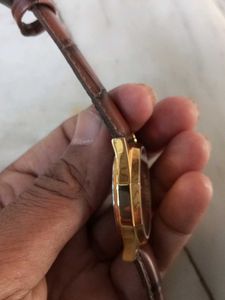 HMT Shreyas Hand Winding Gold Tonned Watch
