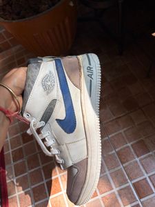 Stylish Cream and Brown Sneakers