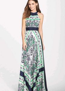 floral print gown