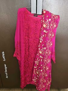 Agha noor fully embroidered 2 pc