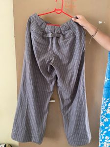 Pinstripe Wide Leg Pants/ Trousers